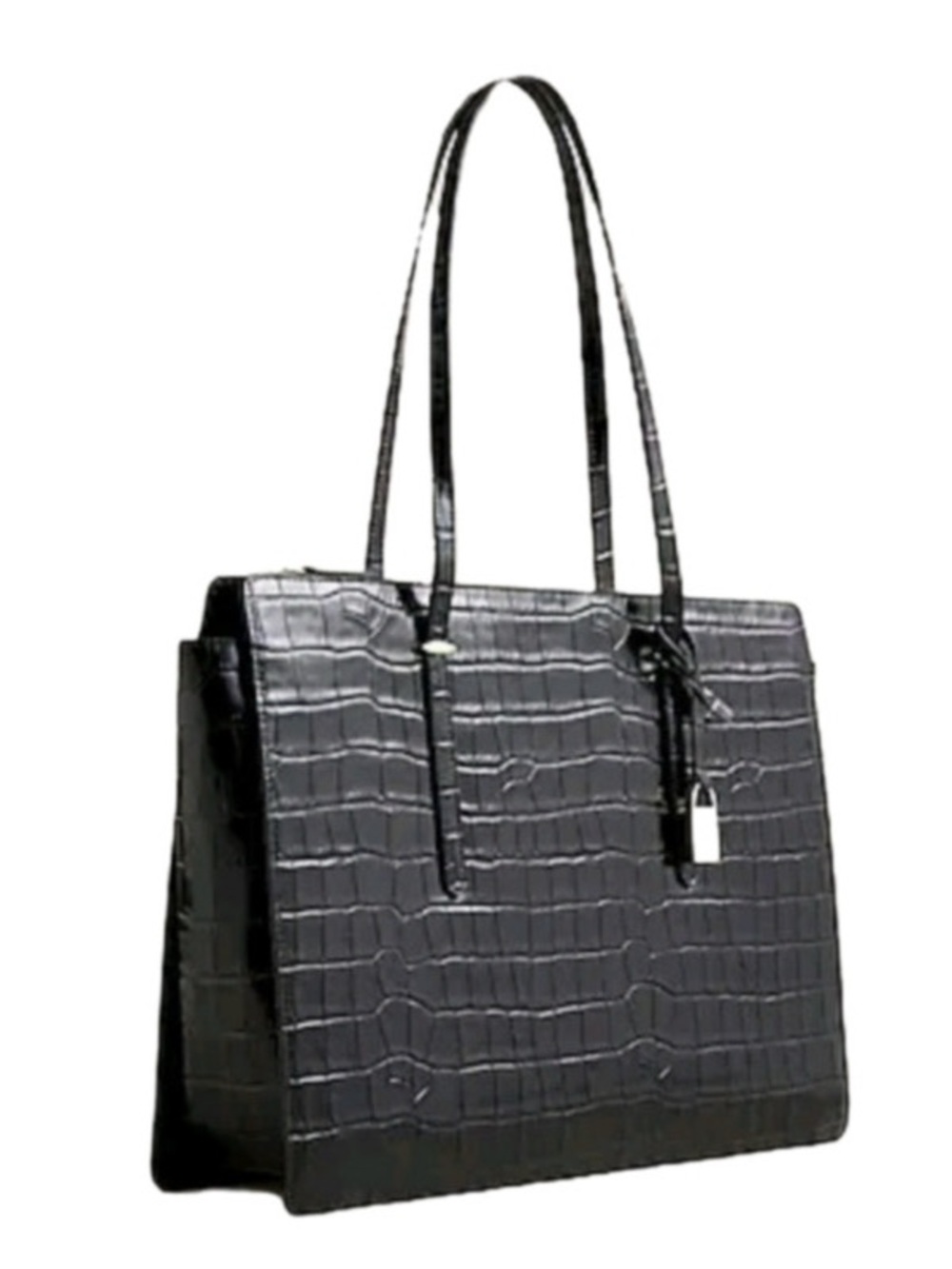 J Crew Bag Edie structured bag in croc-embossed leather New with Tags